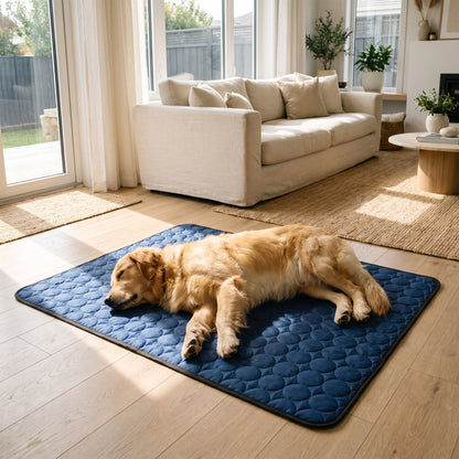 Pawsper ChillCalm™ Ice-Silk Cooling Mat — Gel-Free Cooling for Dogs & Cats