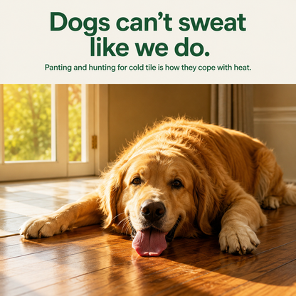 Dogs can't sweat like we do - why dogs overheat